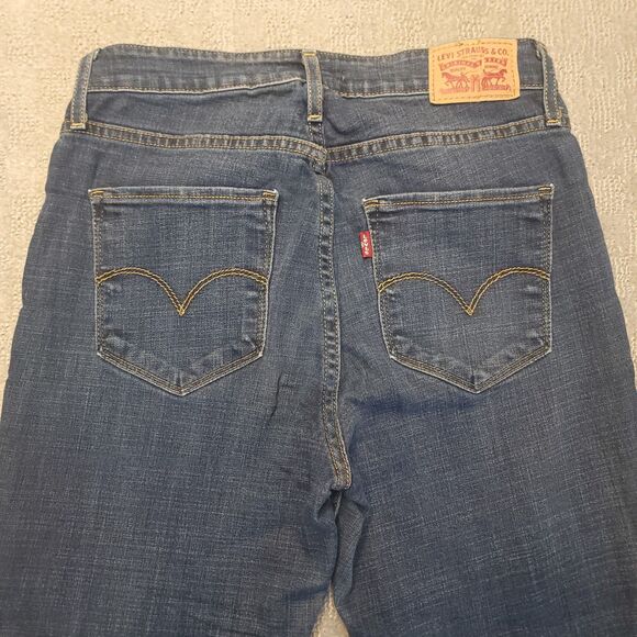 Levi’s 721 High Rise Skinny Jeans Womens 28x28 (Fits 28x27) Blue Stretch Denim - Picture 5 of 12